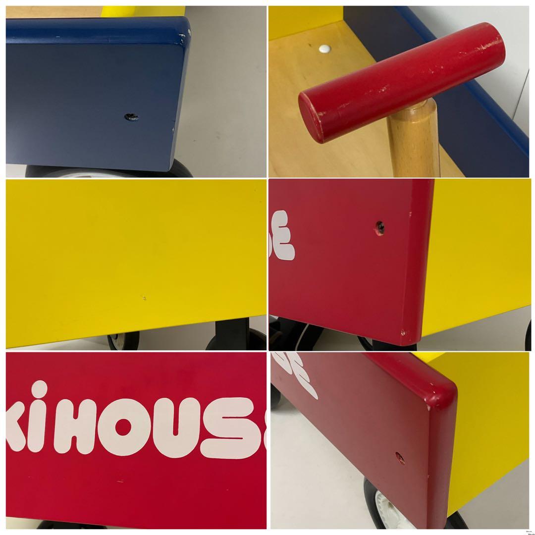 超レア！綺麗！ミキハウス 木製 キャリーワゴン おもちゃ箱