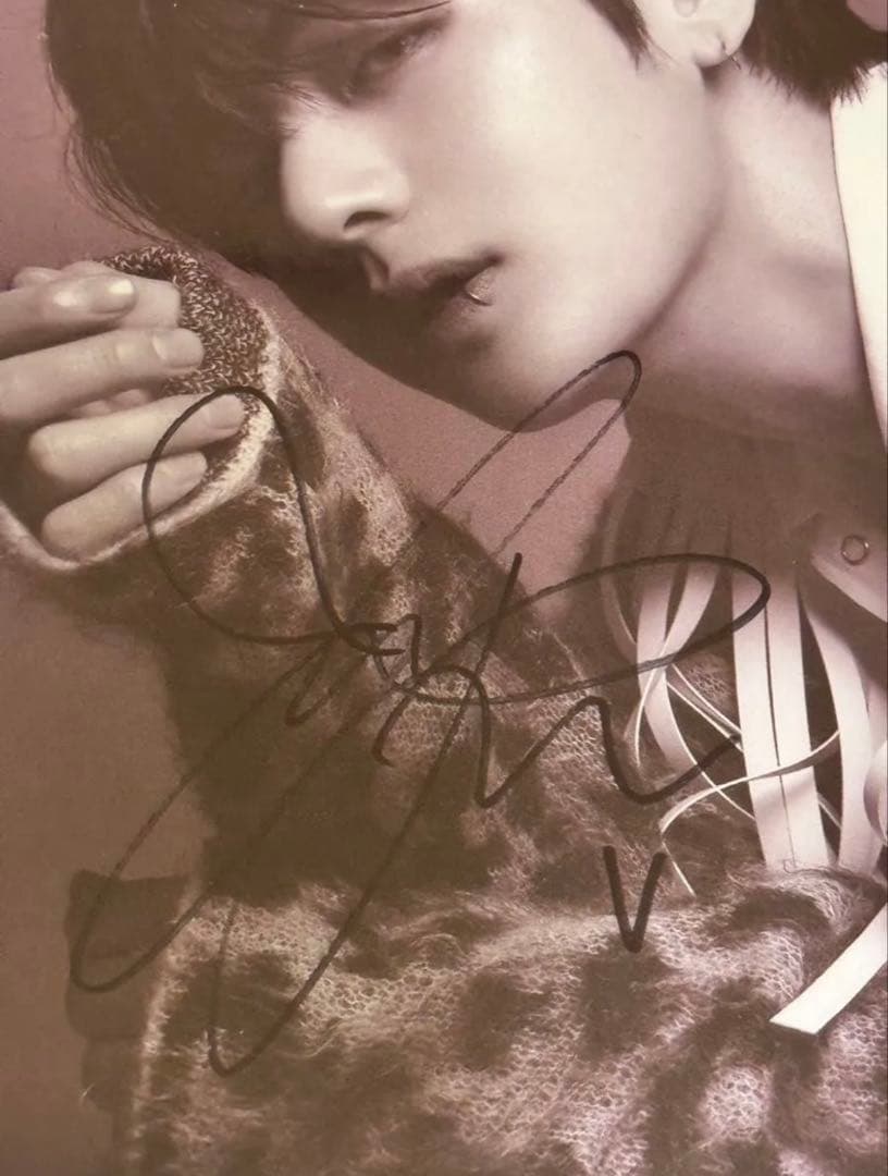 BTS テテ　直筆サイン　即日匿名便発送！