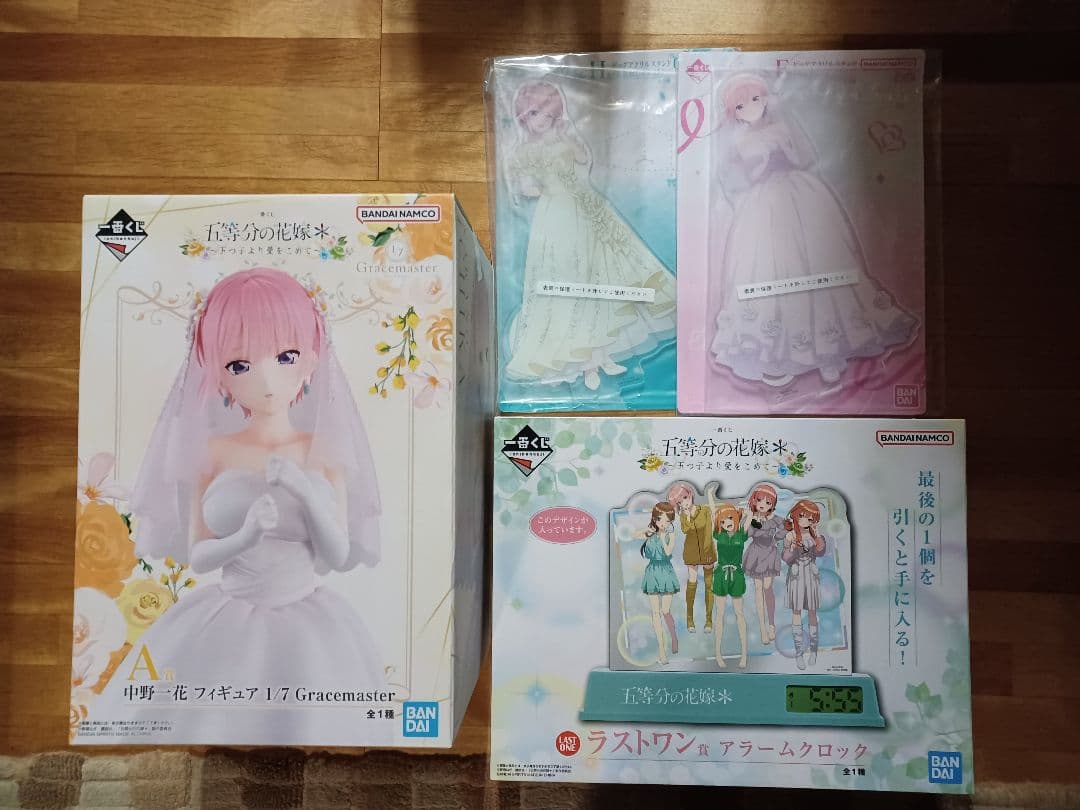 五等分の花嫁　中野一花　フィギュア　アクリルスタンド　ラストワン　一番くじ
