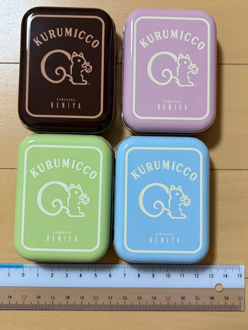 鎌倉紅谷　クルミッ子缶バレンタイン缶　ブルー　70周年缶　ミニ缶　②