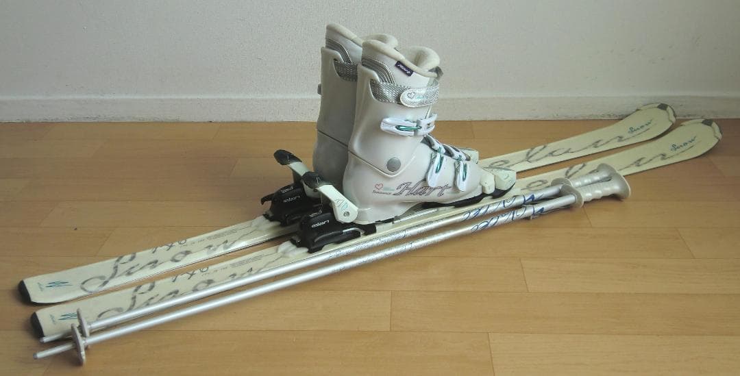 ■■送料無料■ELAN■女性用スキーフルセット■板146靴24.5■メンテ付■■