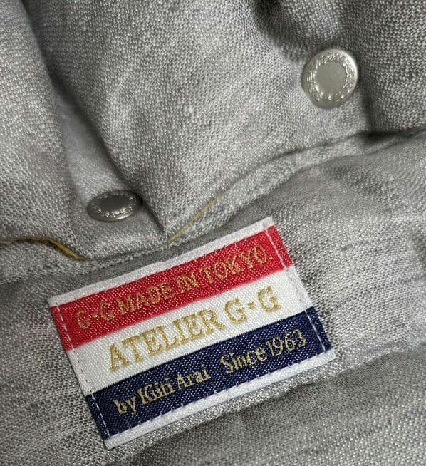 新品未使用　アトリエgg　プレミアムリネンダウンベスト　リバーシブル