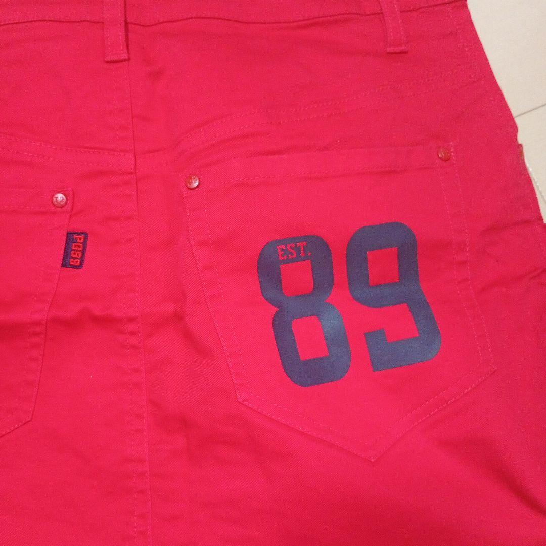 パーリーゲイツPレディース ゴルフスカート レッドサイズ00