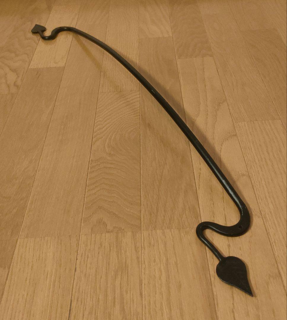 アンティーク アイアン タオルハンガー 幅約79×高さ約5cm ロング