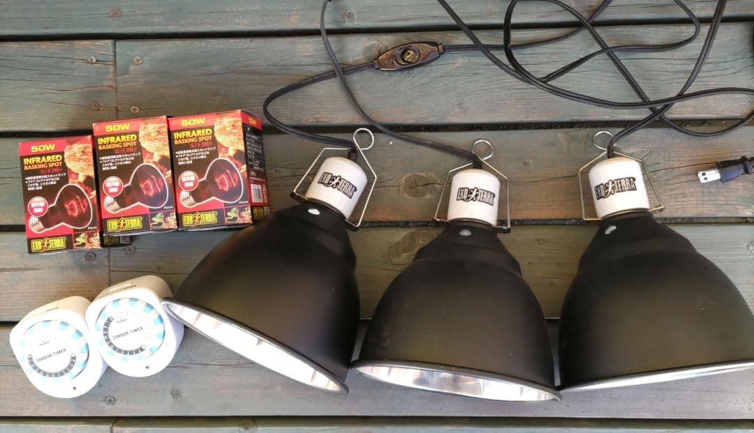 【動作確認済み美品】ライトドーム18cm&ヒートグロー3個&タイマーセット