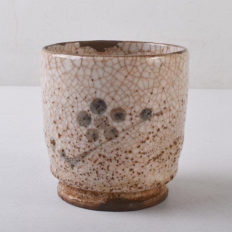 茶道具　古志野　梅絵図　茶碗　時代箱　V　R8652