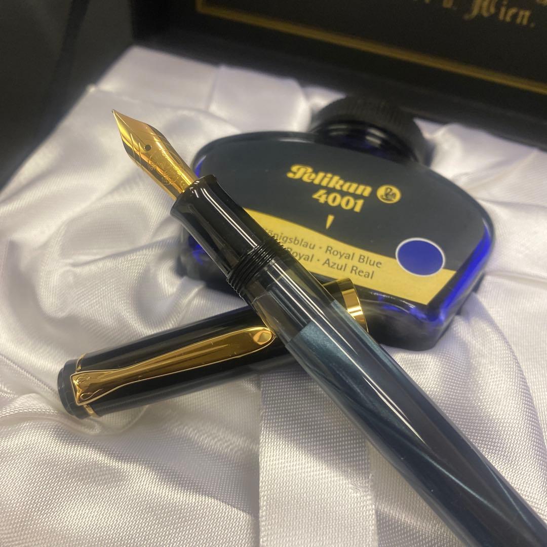 【新品 未使用】 Pelikan 万年筆用インクと万年筆 セット