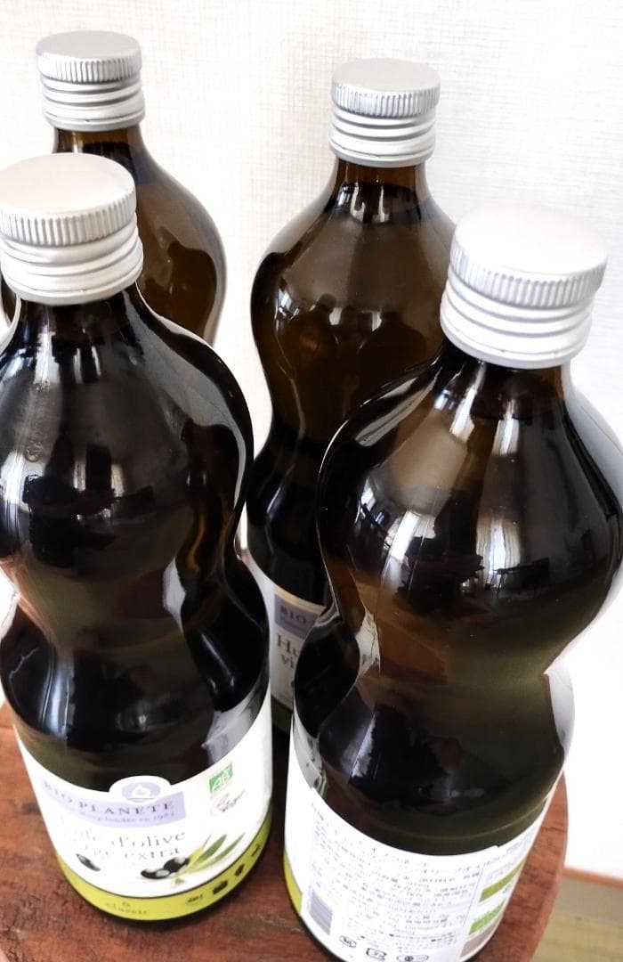 4本 有機 エキストラバージン オリーブオイル ミディアムフルーティー 914g