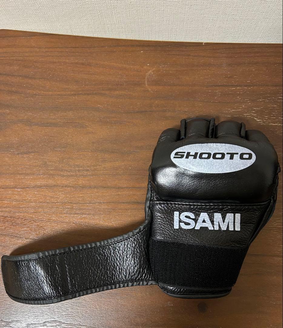 【定価¥17,820】修斗 × ISAMI オープンフィンガーグローブ L