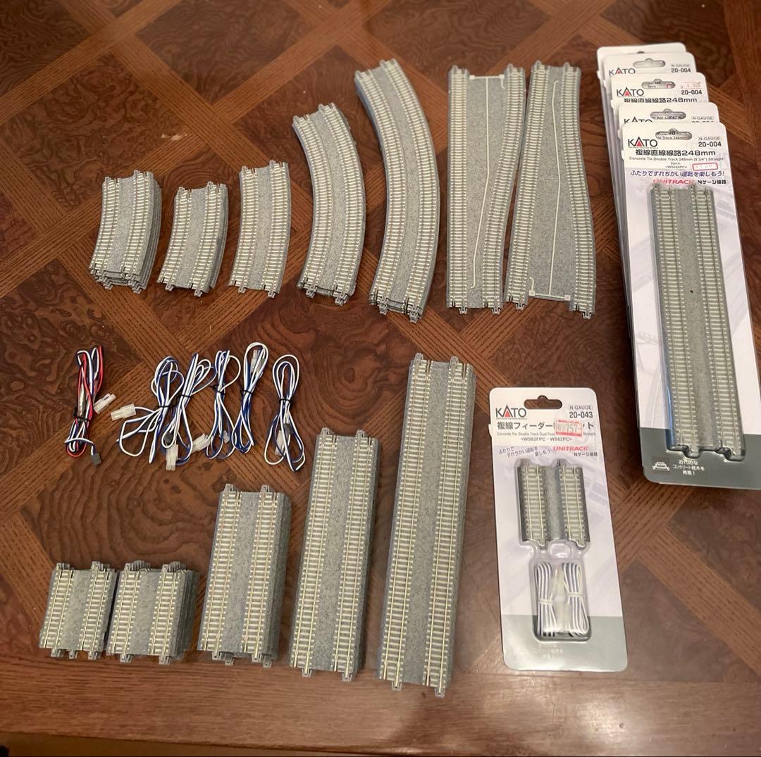 Nゲージ KATO ユニトラック　複線線路　新品　中古品　まとめて73本