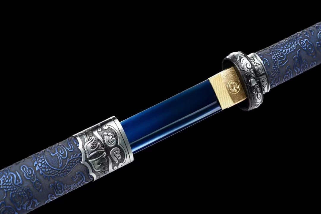 独自型開唐刀装具【ブルーストーム】武具　刀装具　日本刀　模造刀 居合刀 横刀