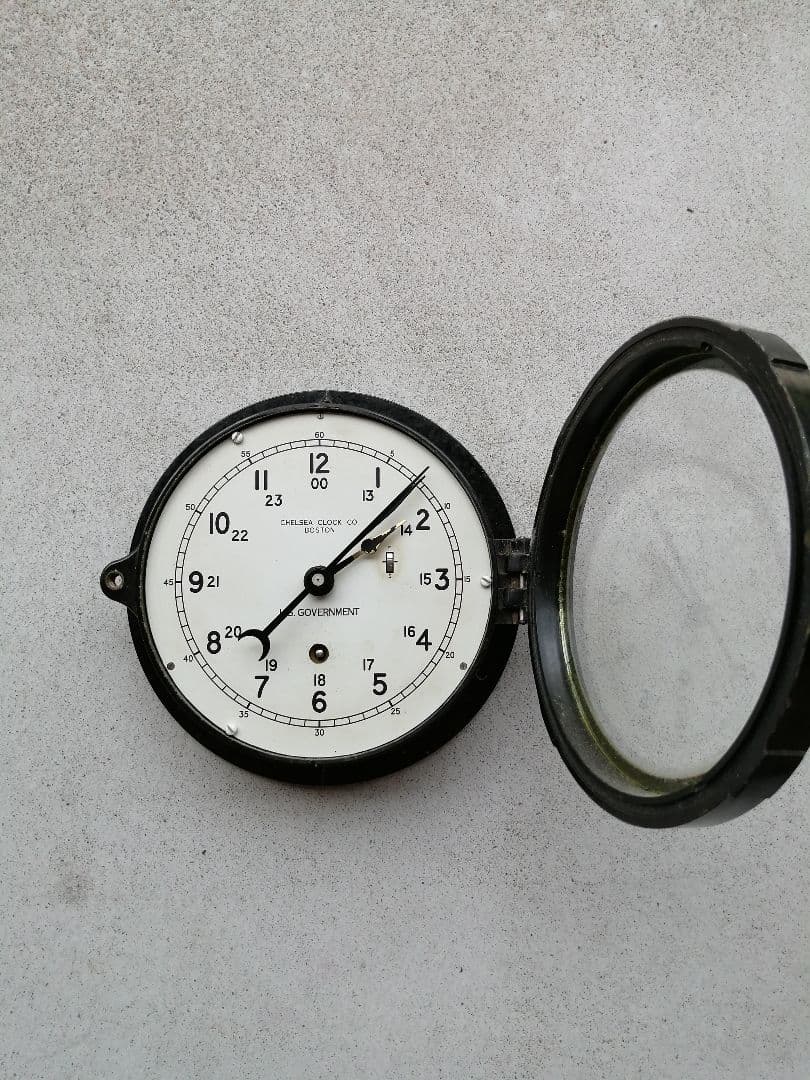 U.S.NAVY WW2 DECK CLOCK 40年代　50年代　ビンテージ