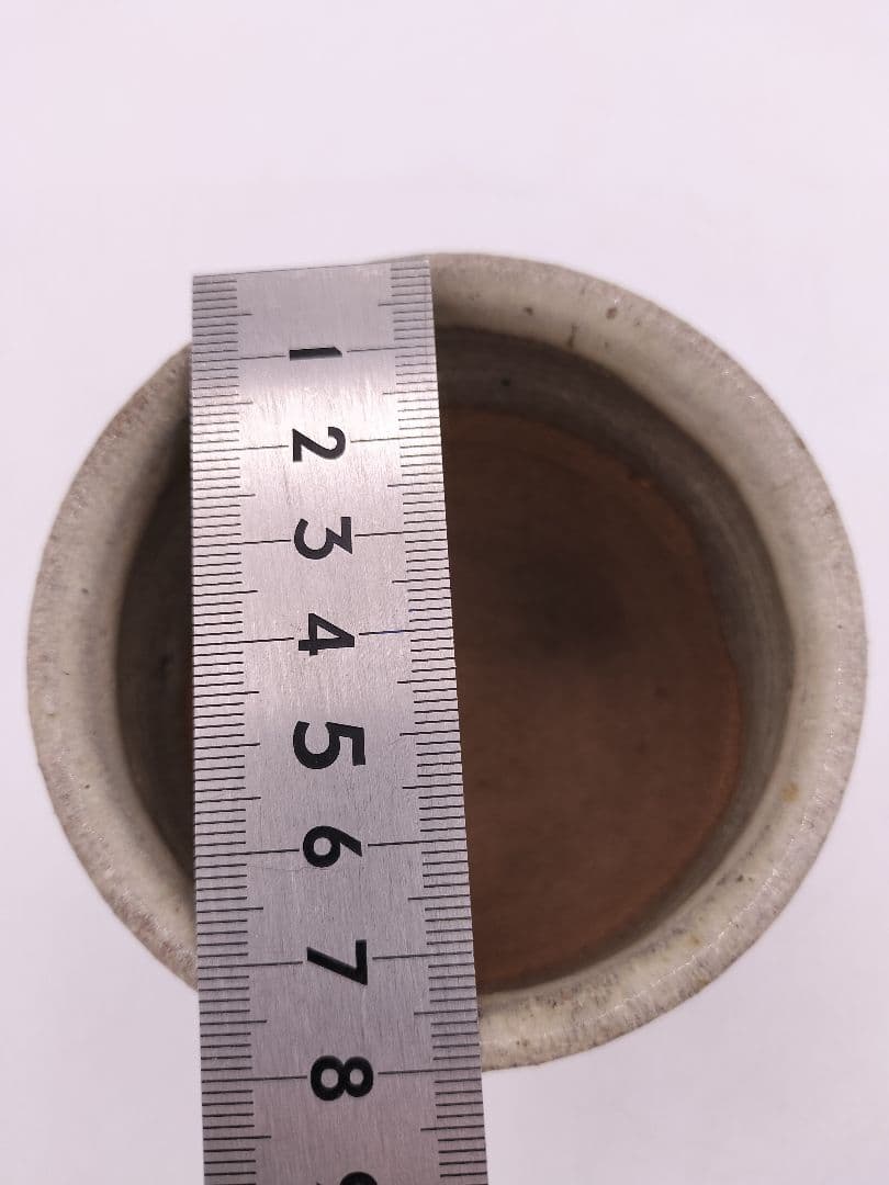 c594【新品・未使用】唐津 火入 鏡山窯 井上東也 木箱 茶道具 古物