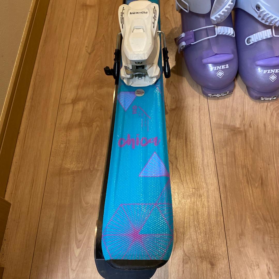 子ども用　ジュニア　スキーセット（板110cm 　スキーブーツ22cm）