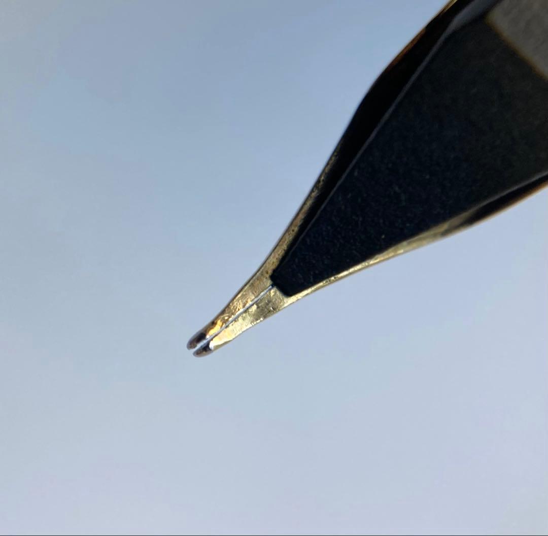 ディオール　希少　ヴィンテージ　ストライプ　イエローゴールド　万年筆　Au750