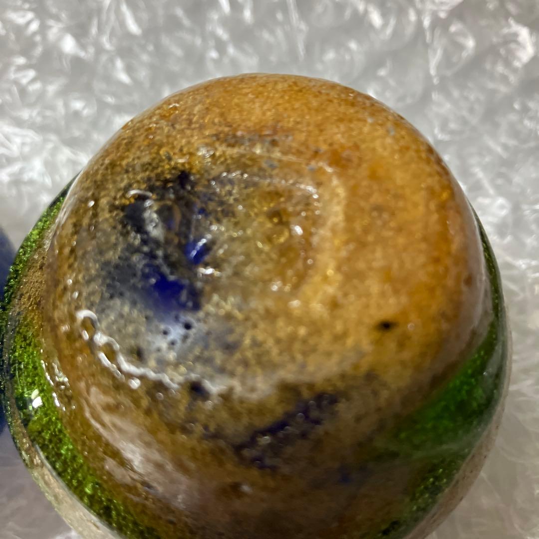 稲嶺盛吉　泡ぐい呑み2点