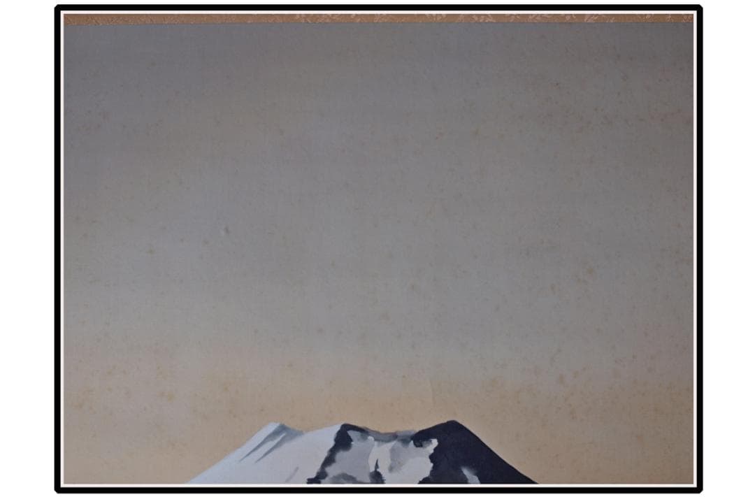 時代の掛軸　風景　肉筆保証　蔵整理不用品処理　日本　美术品 X1095C16-9