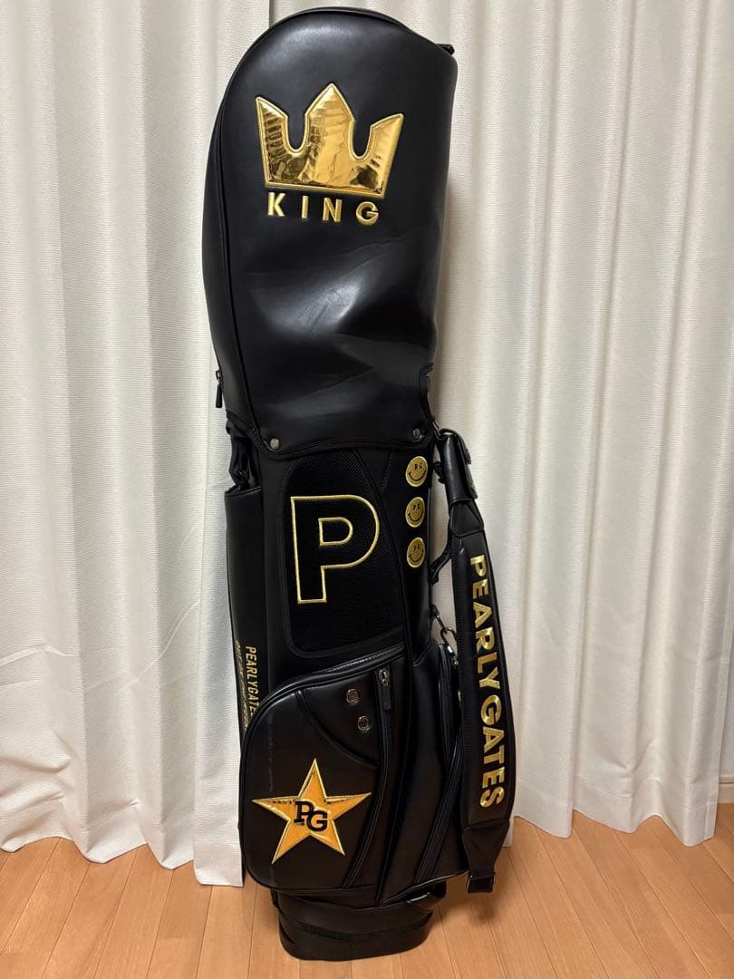 PEARLY GATES ゴルフバッグ ブラック/ゴールド原絵梨花モデル