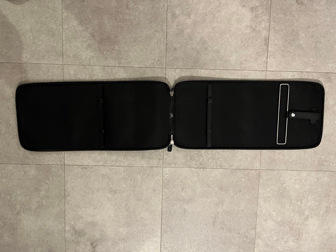 エルメス　ネクタイケース　レザーブラック