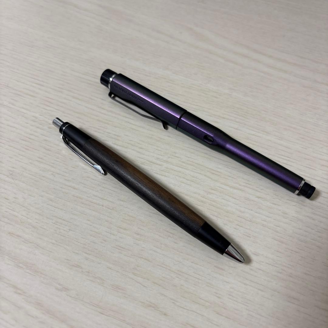 野原工芸黒柿、クルトガダイブオーロラパープル