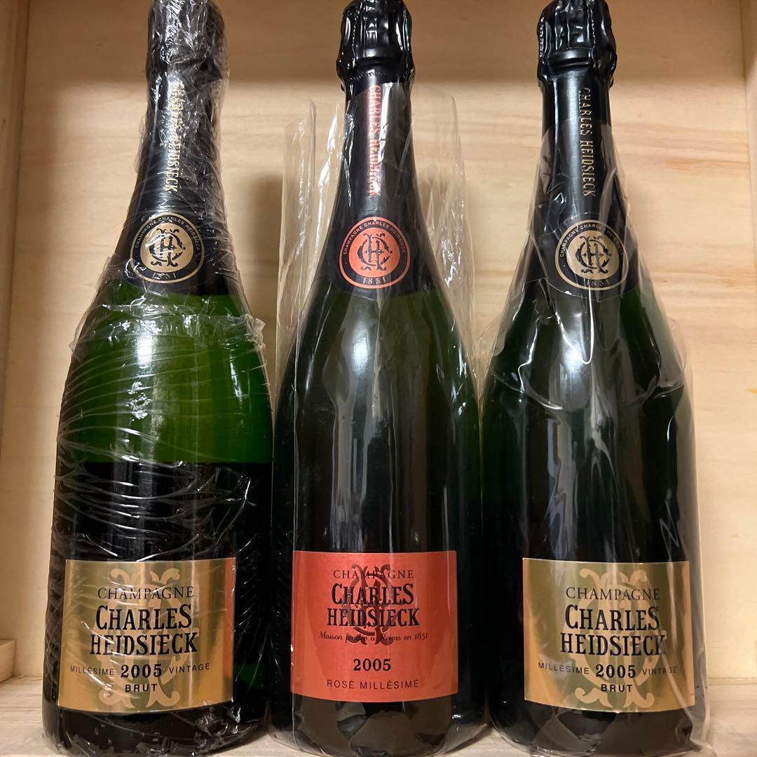 CHARLES HEIDSIECK 2005 シャンパン3本セット