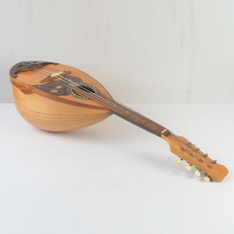 国島マンドリン　NO.103　鼈甲製ピック・弦・ハードケース付　V　9858A