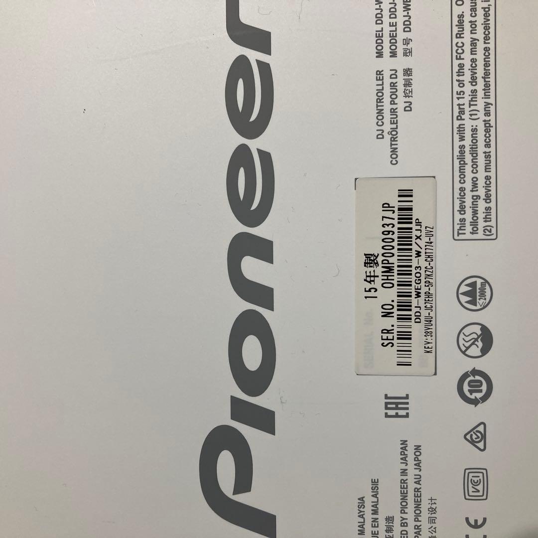 PIONEER　DDJ-WEGO3-W ホワイト
