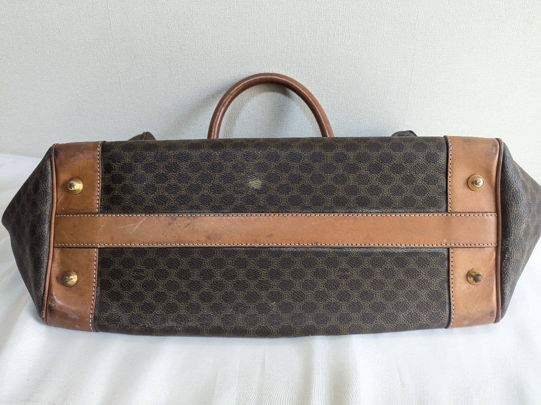 CELINE マカダム柄 総柄 ボストンバッグ 旅行バッグ ヴィンテージ