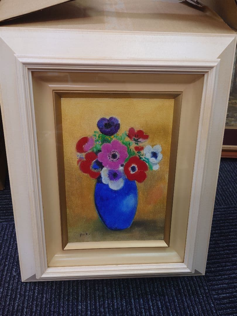 花瓶の花 油彩画