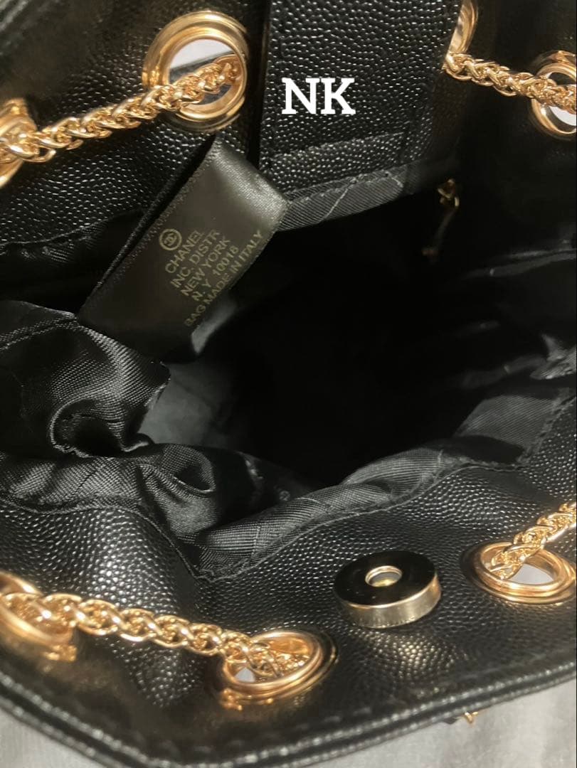 レザー　巾着バッグ　シャネル　ノベルティ　ショルダーバッグ　VIP