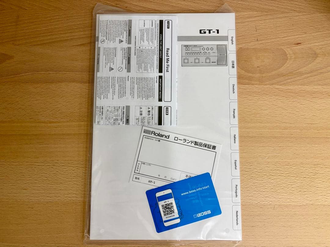 【新品・未使用品・送料込】BOSS GT-1 ＋A/Cアダプター付