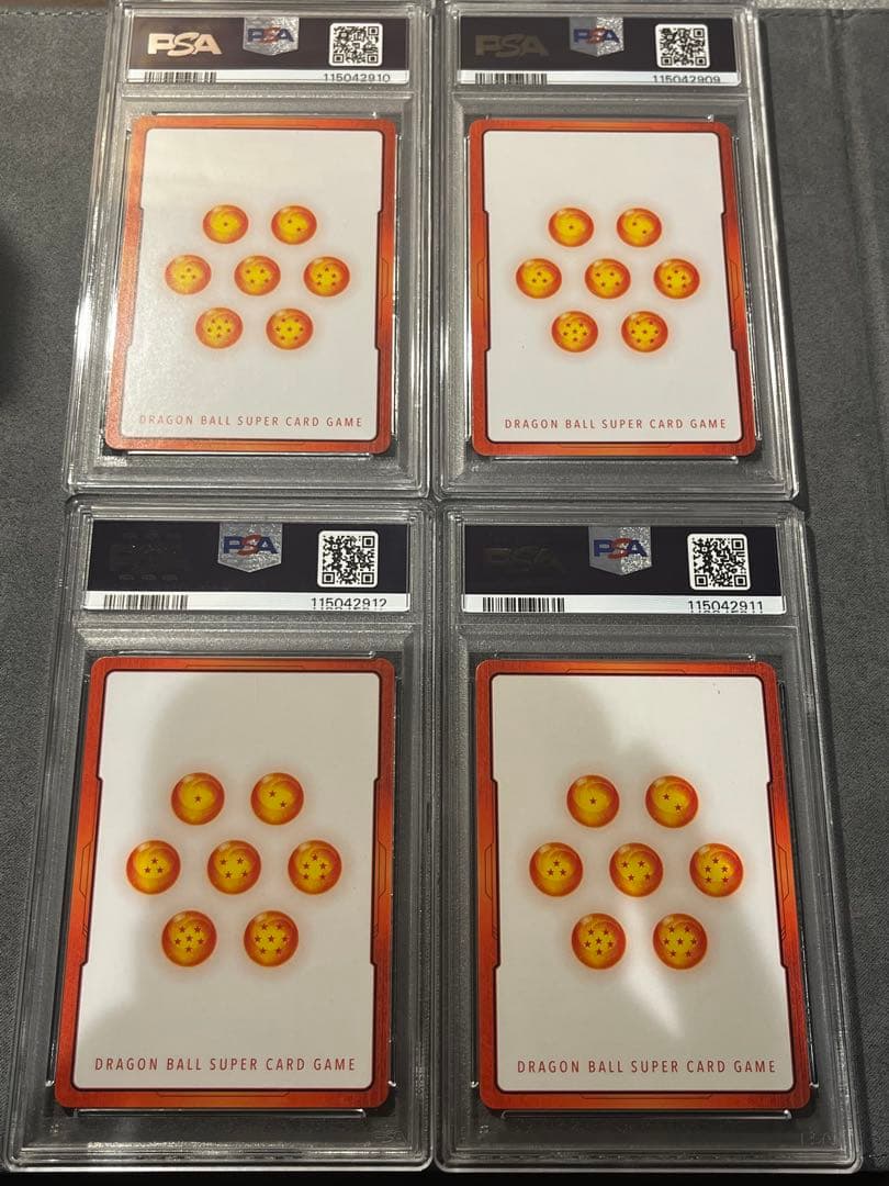 エナジーマーカー　4連番ゴジータ&ベジット4枚セット　psa10 ドラゴンボール