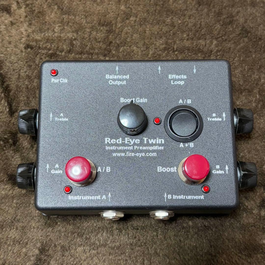 Fire-Eye Red-Eye DI ブースター ギター ベース プリアンプ