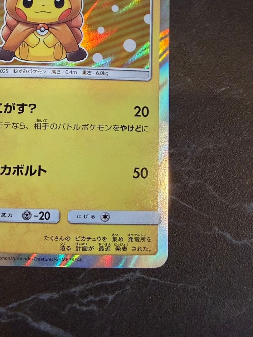 ポンチョを着たピカチュウ