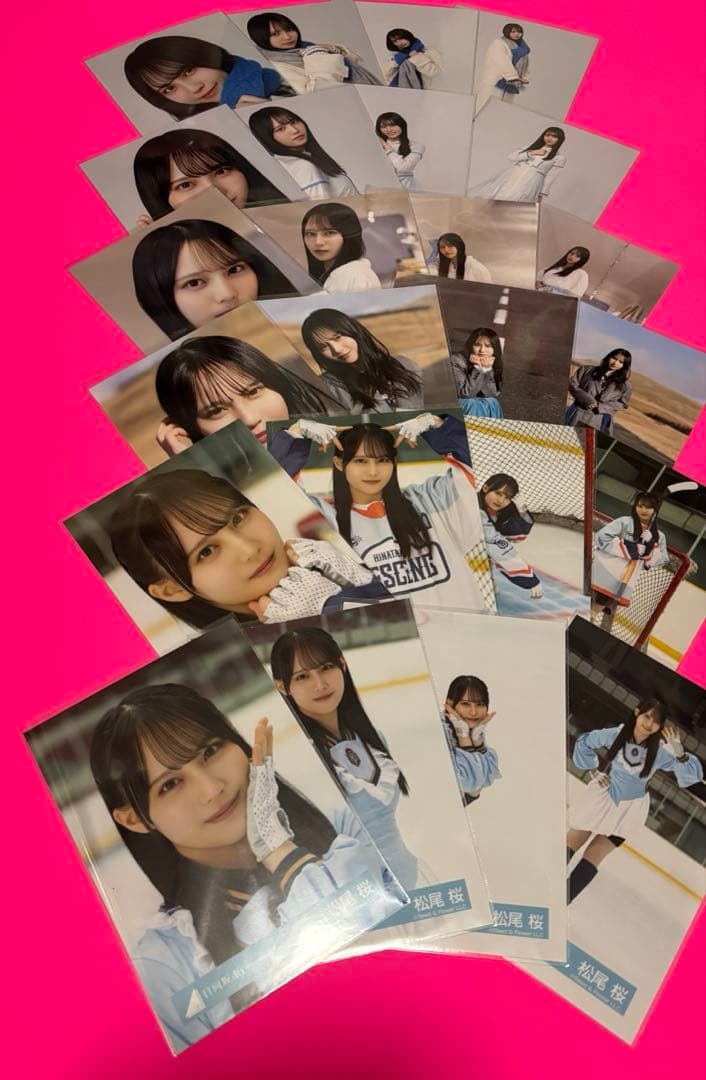 松尾桜　日向坂46 生写真　クリフハンガー　クレッシェンド　24種コンプ