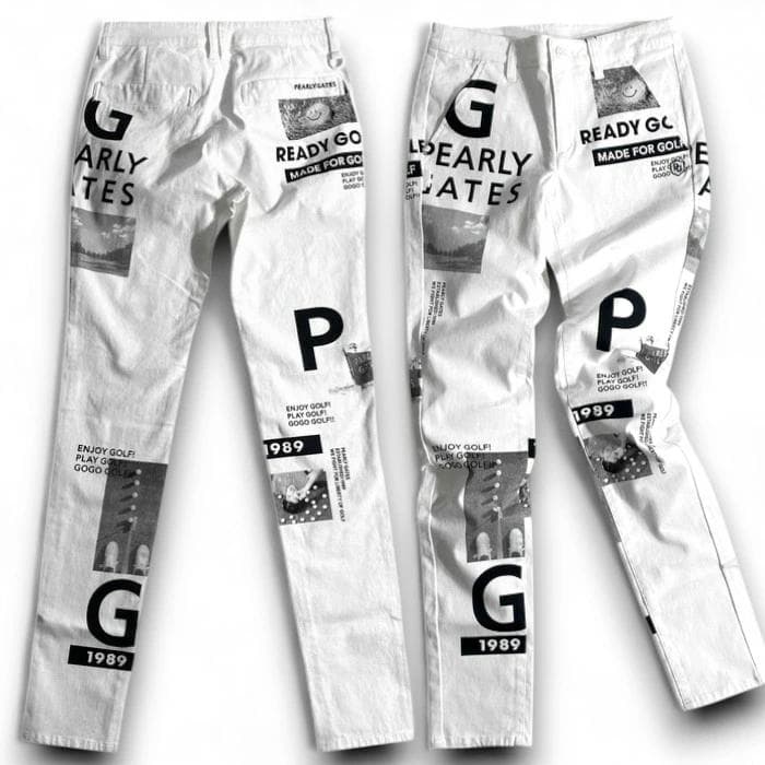 パーリーゲイツ ゴルフ コットン混 ストレッチ ロングパンツ ウェア 00
