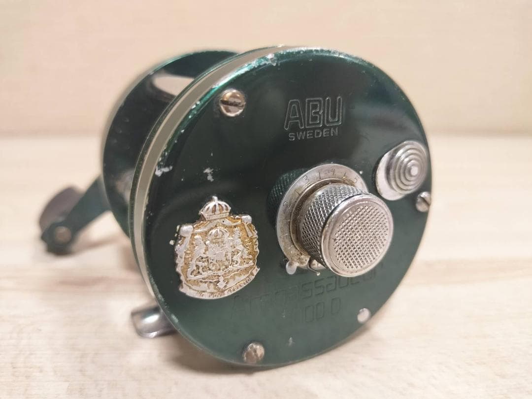 ★アブガルシア　アンバサダー5000D　ビンテージ　リール グリーン