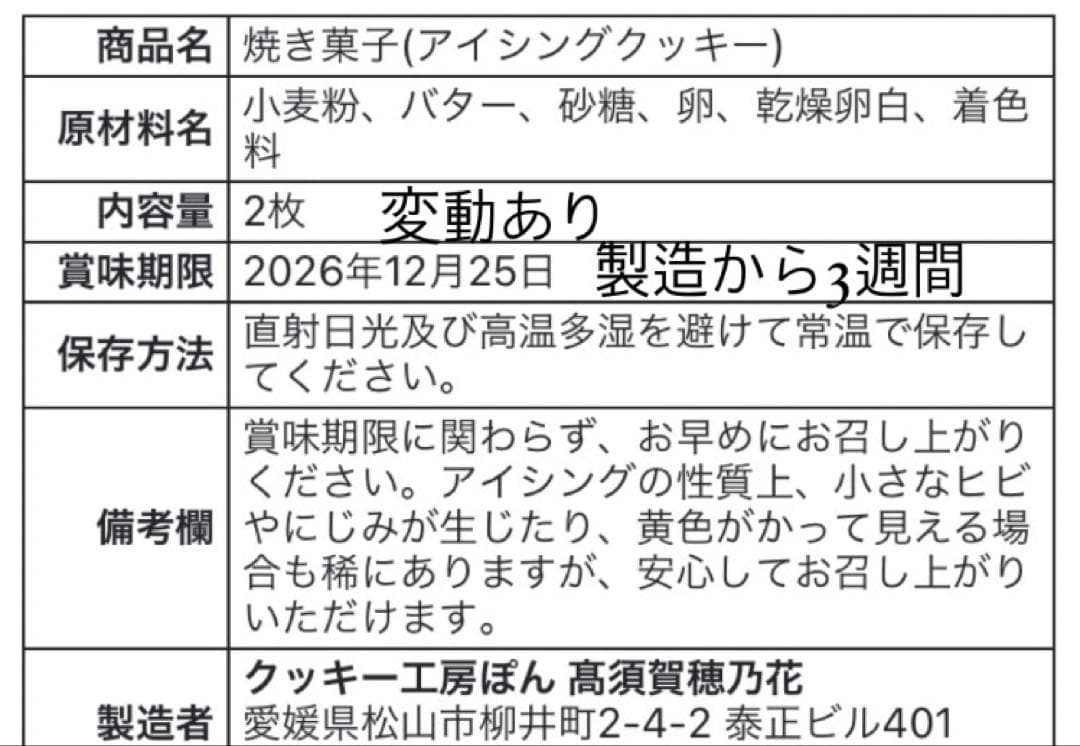 Picksyページ/アイシングクッキー