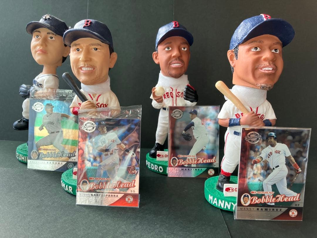 2001 Donruss　MLBボブルヘッド人形　全22体フルコンプ　カード付