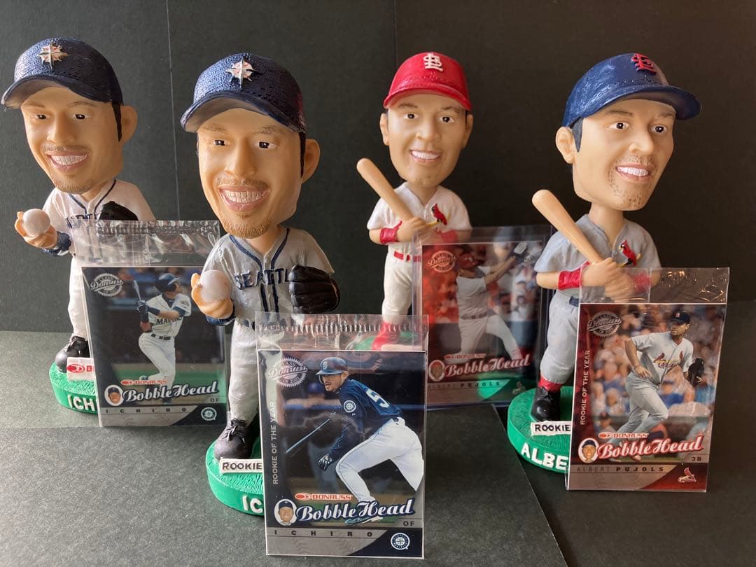 2001 Donruss　MLBボブルヘッド人形　全22体フルコンプ　カード付