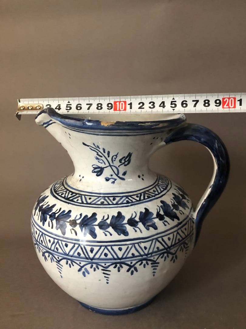 スペイン陶器　水差し　ピッチャー　花瓶