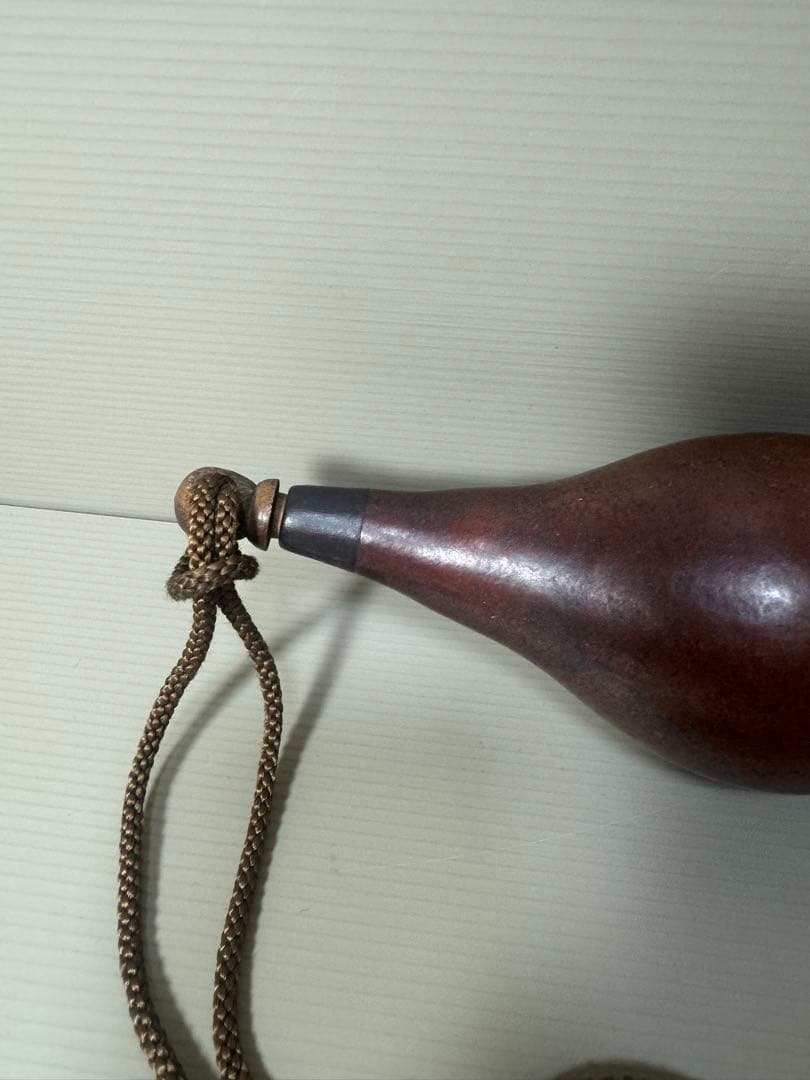 2134  時代提げ物　古瓢箪　徳利　カエル　時代物