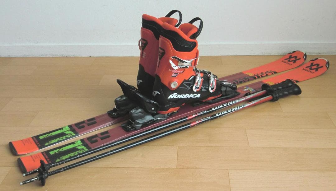 ■送料無料■VOLKL■子供用スキーセット■130/23.5■GRIPWALK■