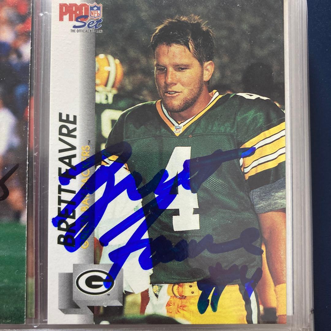 NFL Brett Favre サインカード