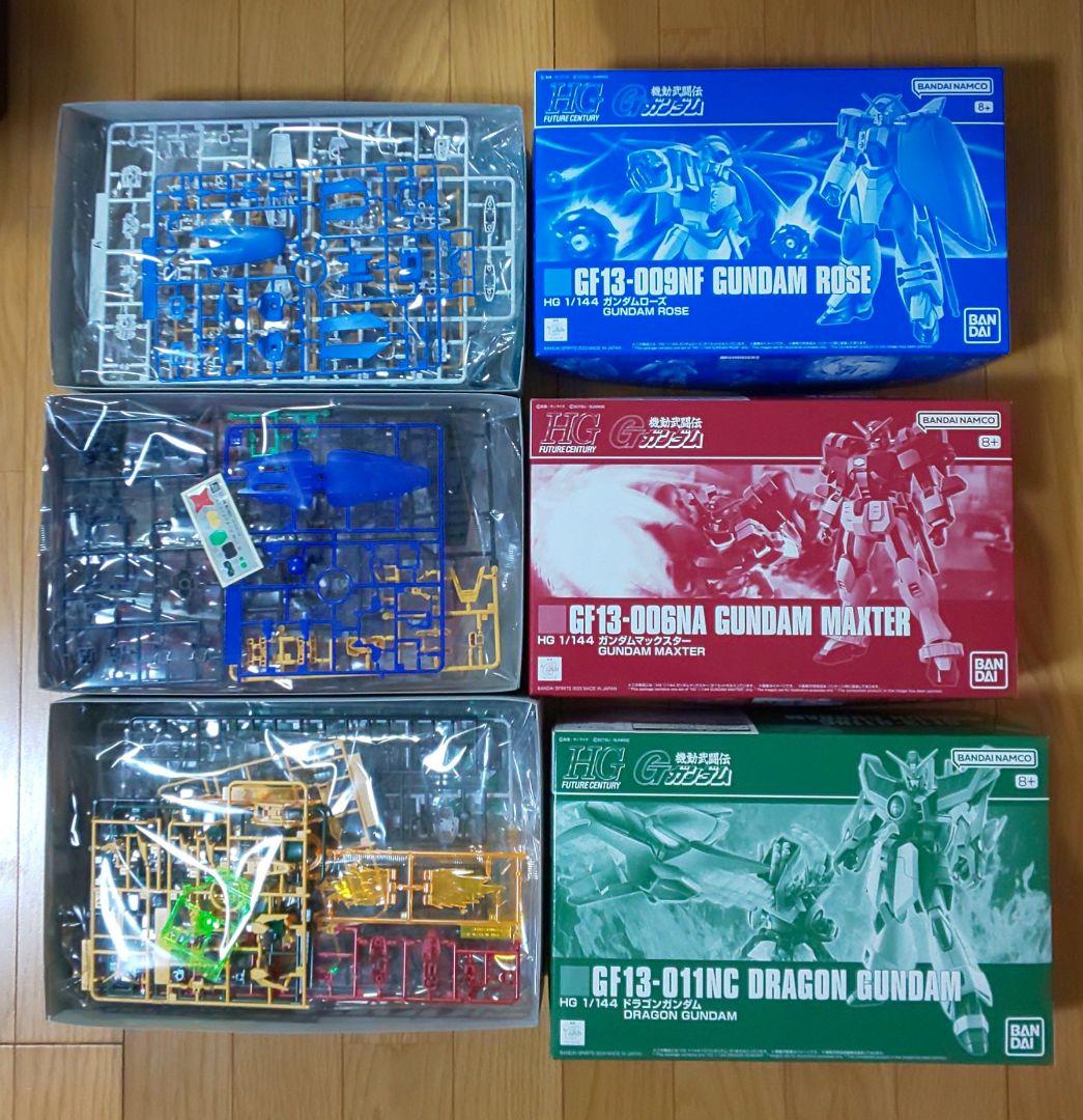 RGゴッドガンダム&プレミアムバンダイHG ガンプラ5個セット
