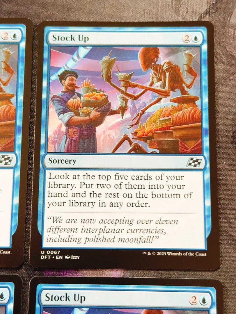 食糧補充　英語　4枚セット