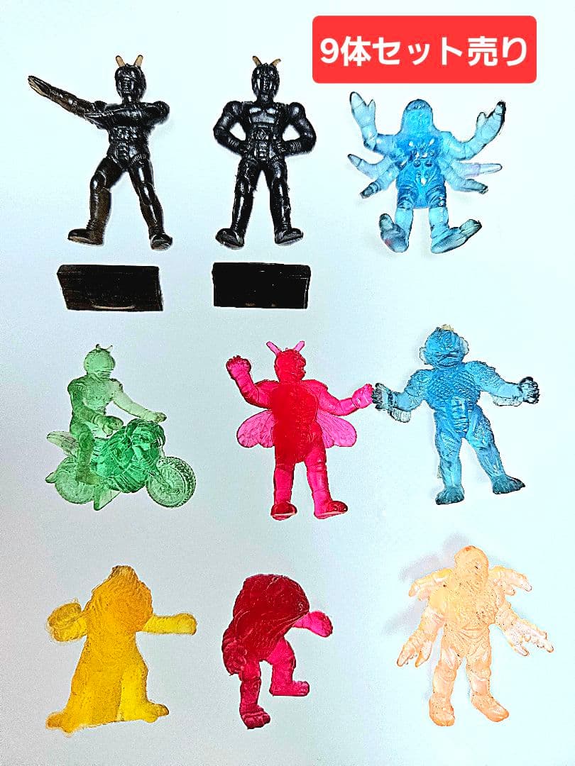 明治製菓 明治チョコスナック 仮面ライダーBLACK 9体セット(当時物)