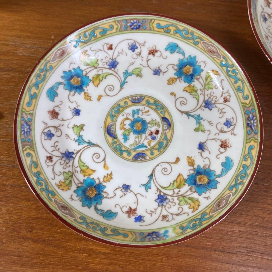 英国　ロイヤルチェルシー　テニスン　カップソーサー　シノワズリ