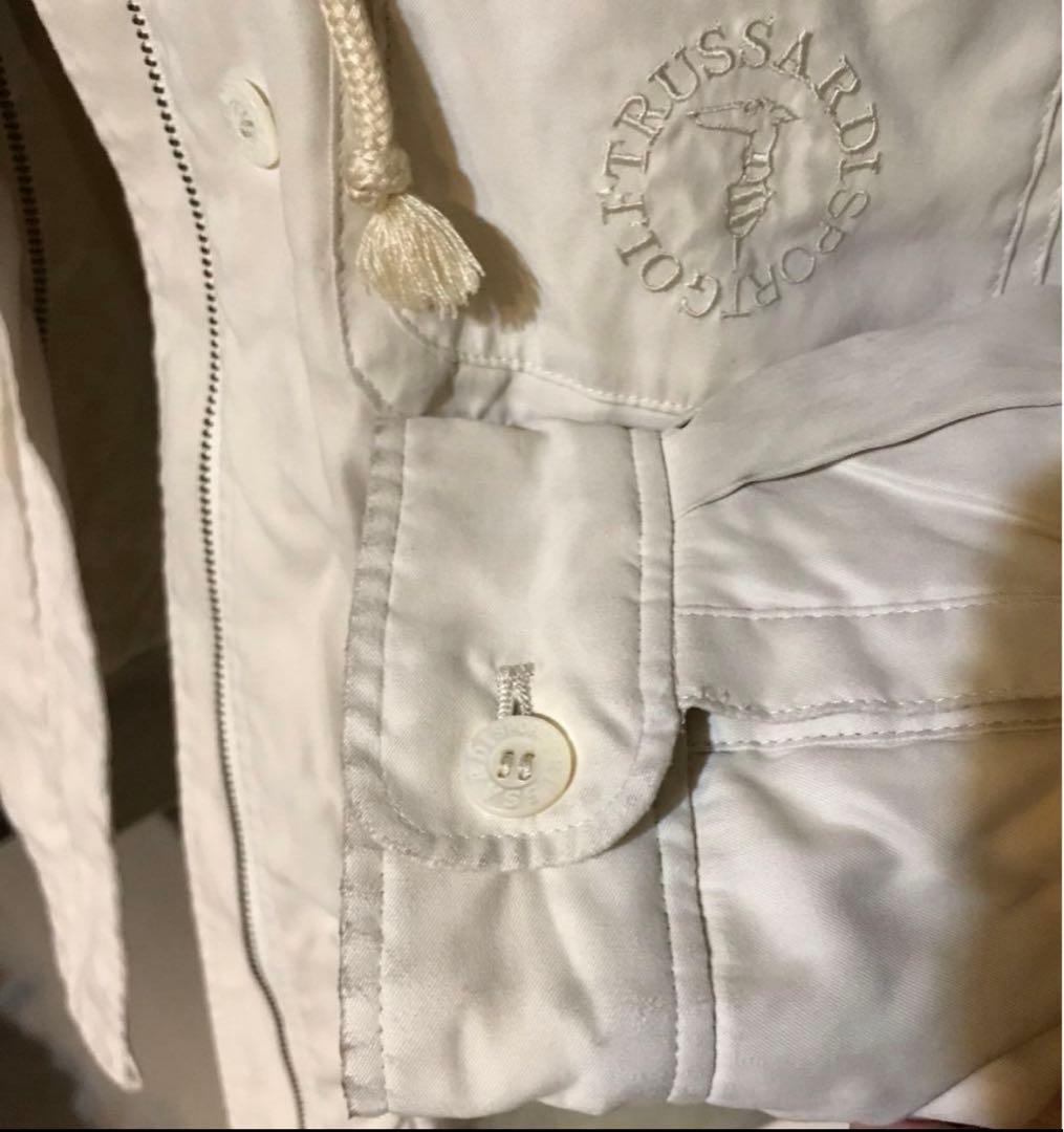 最高級 TRUSSARDI GOLF ブルゾン L 柔らか極上生地 フード着脱可