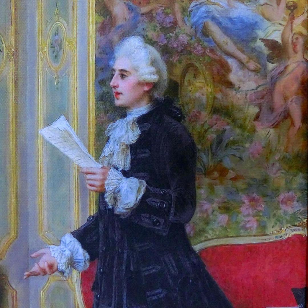 ロココ額絵　中世ヨーロッパ貴族　ゴールド　 2種よりお選び下さい。C・D